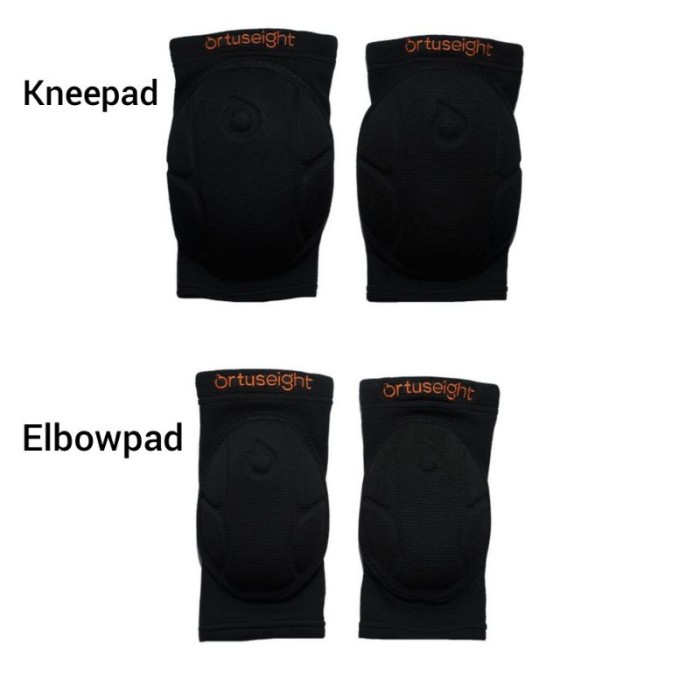 BEST QUALITY KNEE PAD ELBOW PAD ORTUS ORTUSEIGHT OLYMPICO BLACK