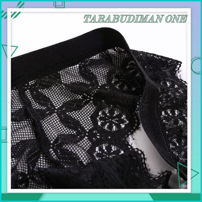 CD CELANA DALAM WANITA G STRING OPEN LINGERIE SEAMLESS MOTIF BUNGA POLOS RENDA UNDIES POLYSTER KUALI
