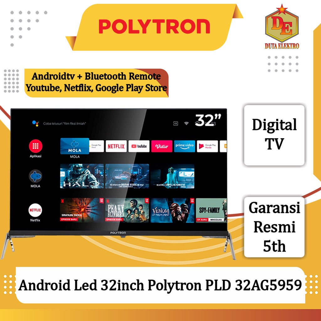 Android Led 32inch Polytron PLD 32AG5959