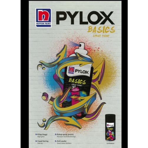 

➼Super Promo⁎ HMVUO Cat Pylox Pilox Basics 300cc Cat Semprot Spray Nippon Paint P33 Bestseller