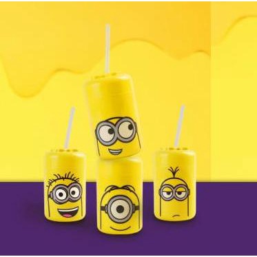 Tumbler Chatime x Minions / Stackable Cup Chatime Botol Minum Minion