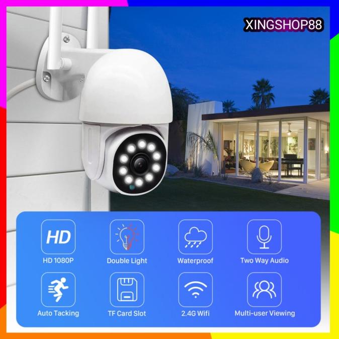 IP Camera V380 Outdoor 5MP PTZ With Onvif Wireless 1080p
