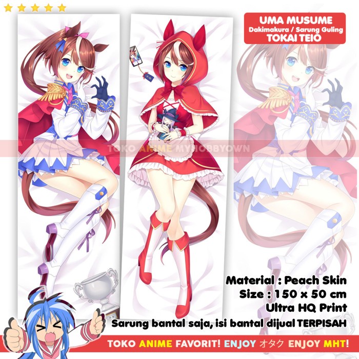 HOT SALE SARUNG BANTAL ANIME DAKIMAKURA UMA MUSUME PRETTY DERBY : TOKAI TEIO TERLARIS