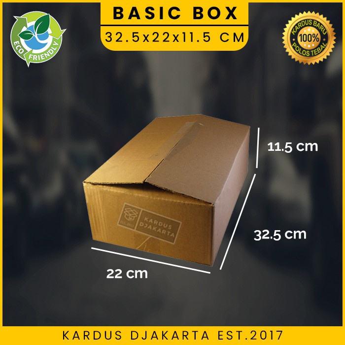 

KARDUS / KARTON BOX POLOS Uk. 32,5x22x11,5 CM