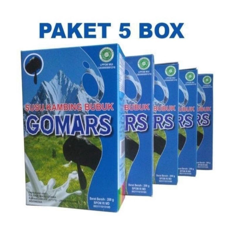 

READY STOCK Paket 5 kotak susu kambing etawa bubuk ongkir 1kg, (dapat 5 kotak)