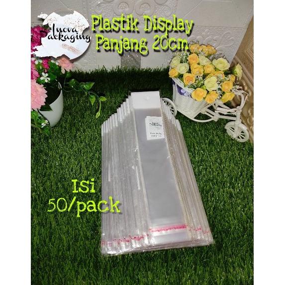 

Viral Plastik Display Panjang 20 Cm / Plastik Opp Seal Lubang Isi 50 Lembar Kyx