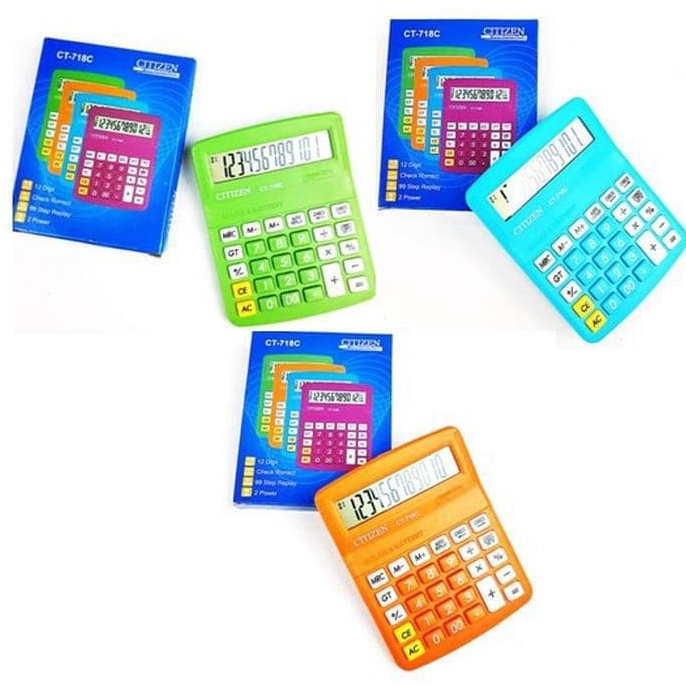 

Terkini.. kalkulator Citizen CT 718 Warna Kalkulator Meja Dagang W0V