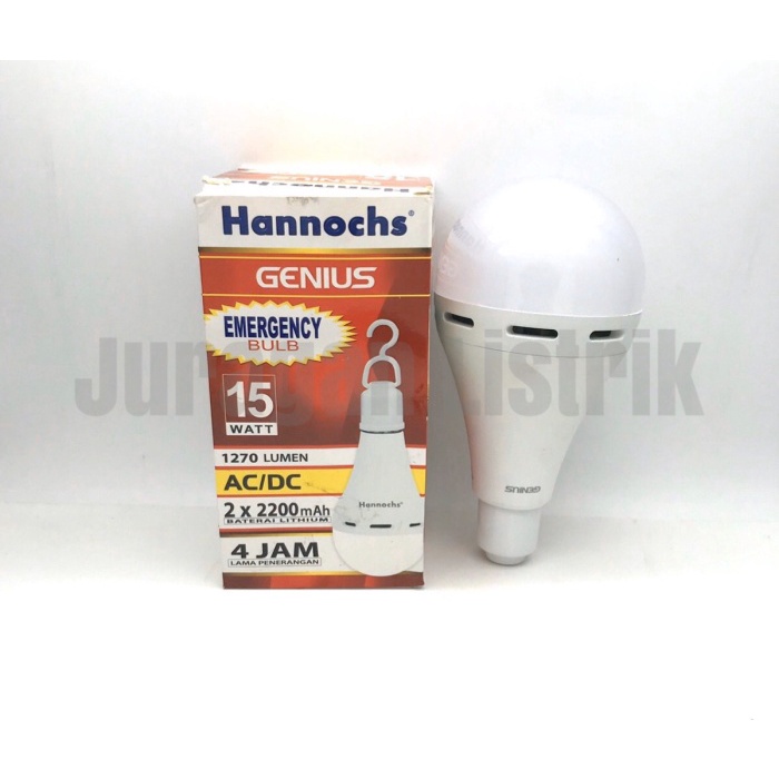 lampu LAMPU EMERGENCY HANNOCHS 15 WATT(T1X1) best seller lampu darurat emergency lampu emergency led