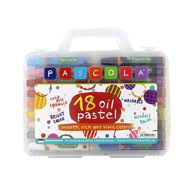 

☋Best Product YBTNP Oil Pastel Pascola 18 Warna Standard W33 ➞Ready Stock