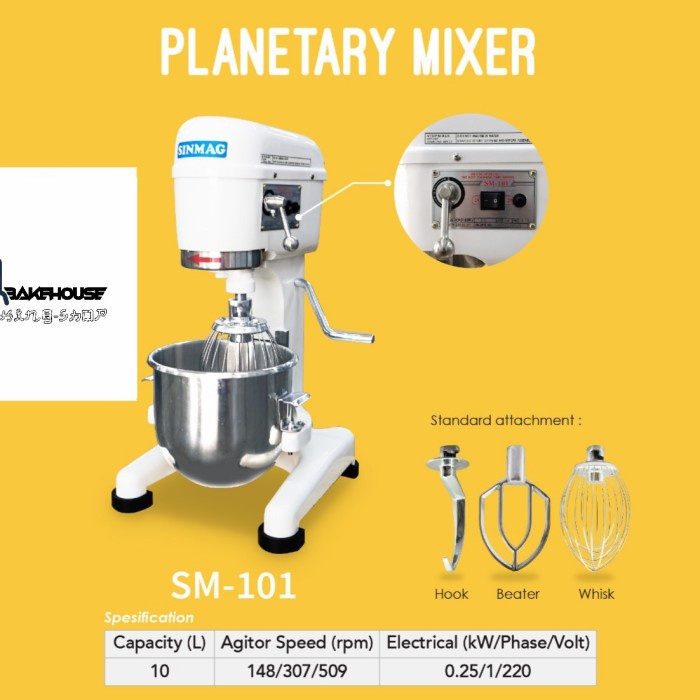 Best Seller Planetari Mixer Sinmag Sm-101