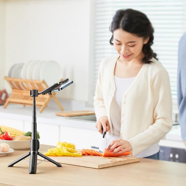 Baseus Lovely Tongsis Tripod Selfie Stik Hp Bluetooth Vlog Tiktok