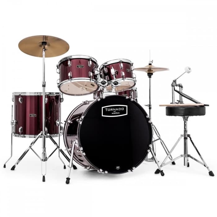 Tornado By Mapex Burgundy Drum Set/ Drum Mapex ,Bmj