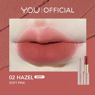 PROMO YOU Desert Rose Matte Lipstick 02 Hazel Soft Pink - Lipstick Pigmented - Lipstick Melembabkan 