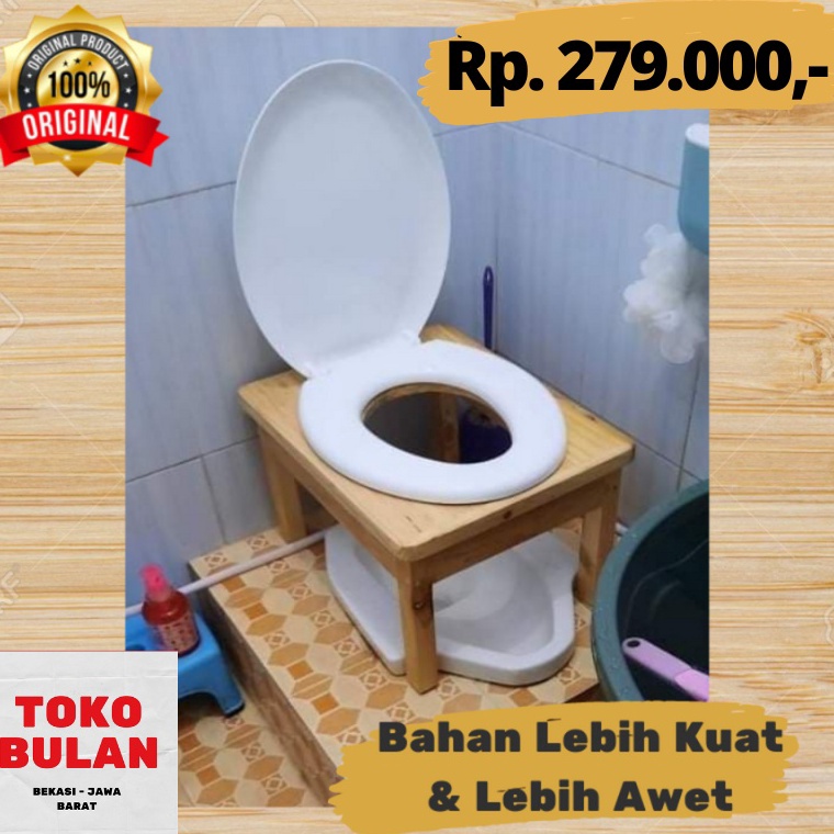 ↠ WC TOILET DUDUK KAYU CLOSET WC DUDUK KAYU PORTABLE ぺ