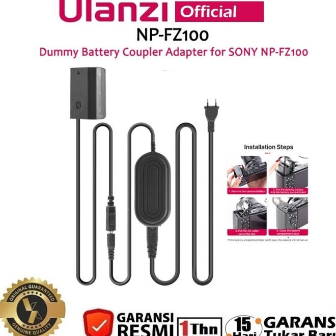 Ulanzi Np-Fz100 Dummy Battery Coupler Adapter For Sony Np-Fz100
