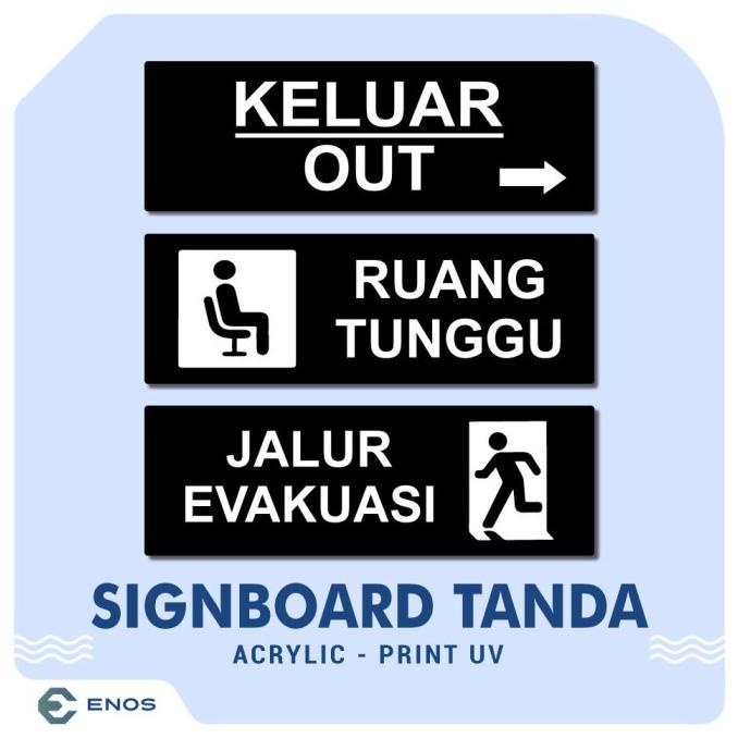 

New Akrilik Signboard/Papan Akrilik/Tanda Larangan/Akrilik Himbaun