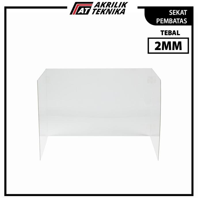 

New Partisi / Sekat / Pembatas Akrilik 3 Sisi Universal Portable