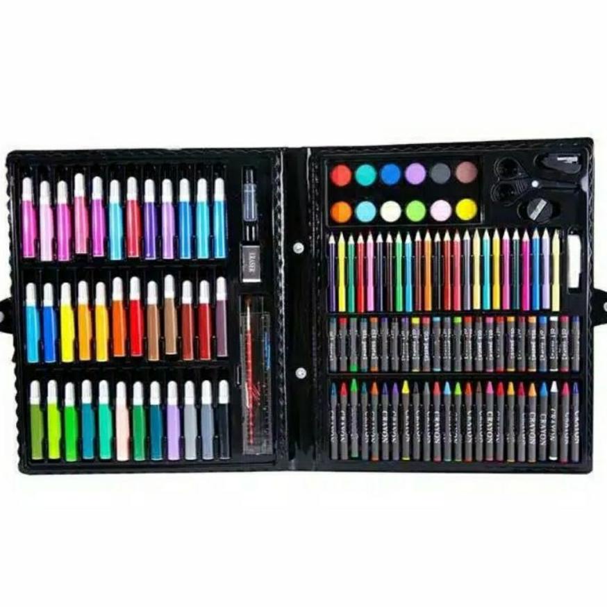 

Grosir Pensil Warna 1Set - Pensil Warna Set Crayon Colouring Set 150Pcs Art - Gt F23P