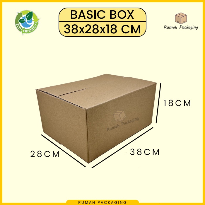 

Kardus / Karton Box Packing Polos 38x28x18 cm