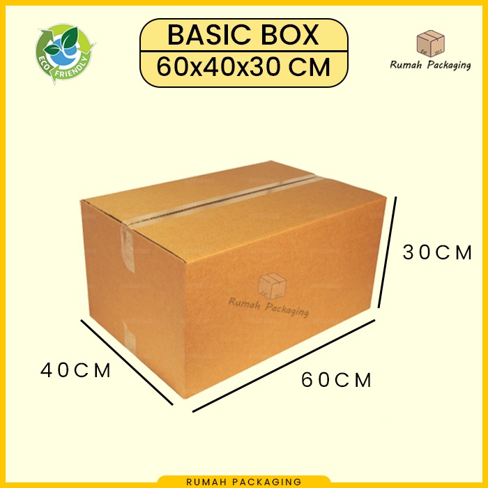 KARDUS / KARTON BOX BESAR POLOS Uk. 60x40x30 CM