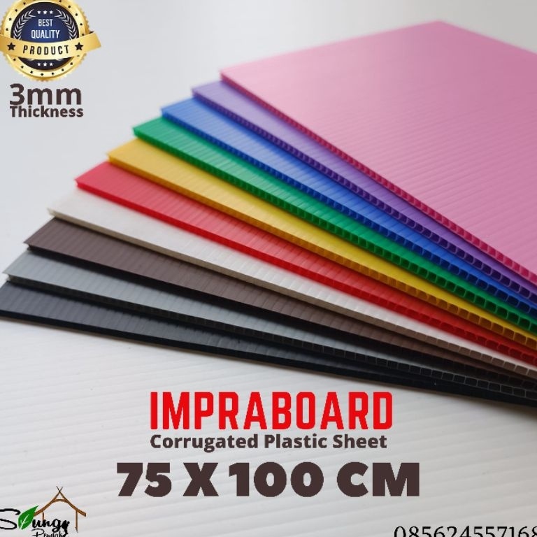 

❊ Impraboard / Inpraboard / Infraboard 3mm 75 x 100 cm PP Board Art Board Best Seller 3340