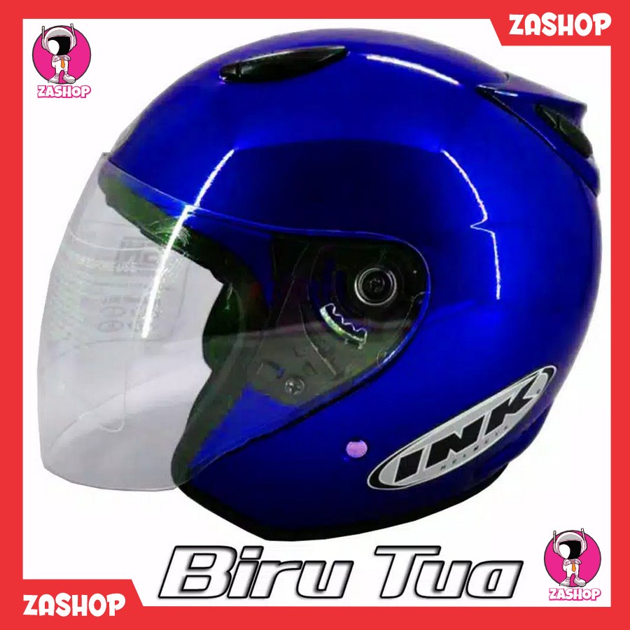 SUPER MURAH HELM HALF FACE INK CENTRO KAWE MERAH MARON GLOSSY