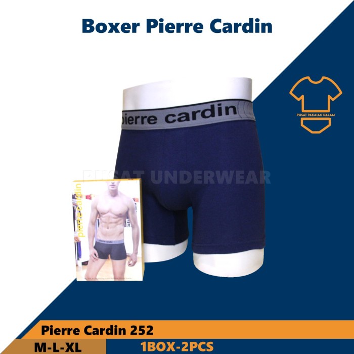 Best Seller Celana Dalam Boxer Pria Pierre Cardin 252 Isi 2Celana Boxer Panjang