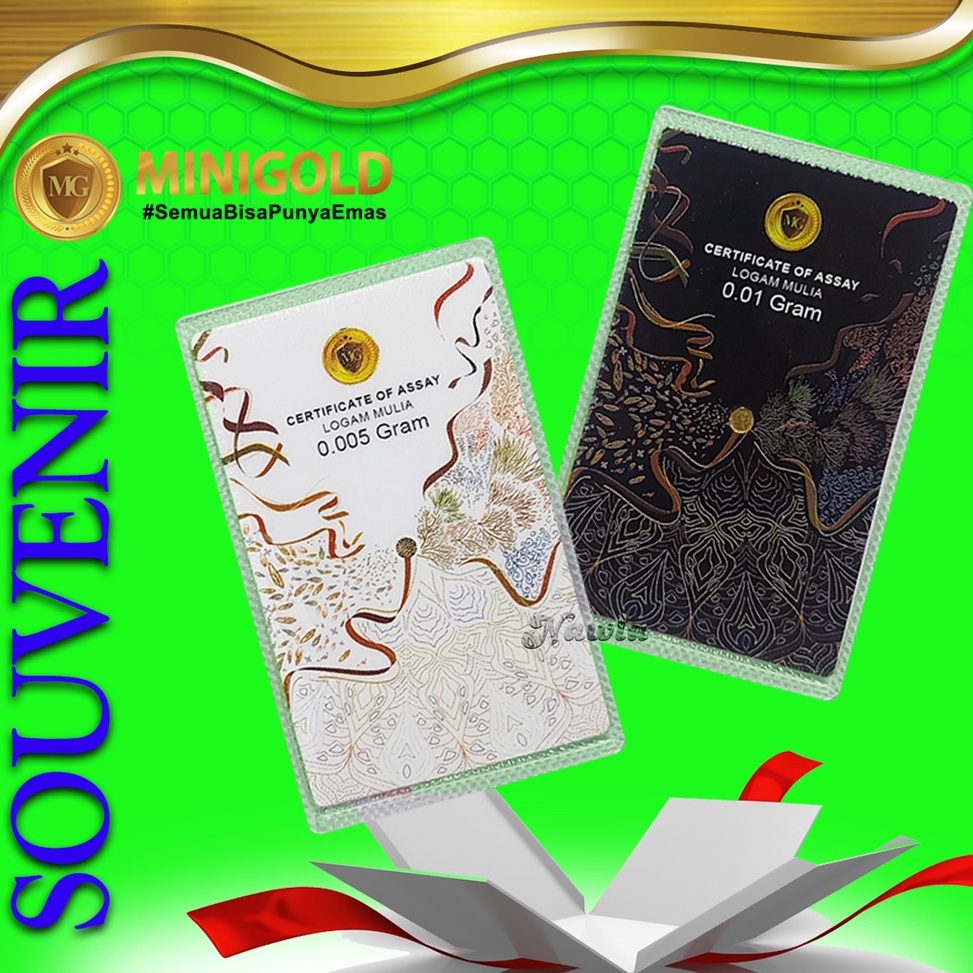 ➘Harga Promo❂ T0YHS Minigold Souvenir Series 0.005 gr - Logam Mulia 24 Karat 0.01 gr S85 Diskon Promo