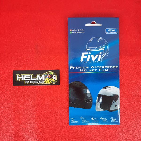 Fivi Film - Sticker Anti Gores Anti Air Hujan Anti Silau Anti Uv Untuk Kaca Helm Fivi Original