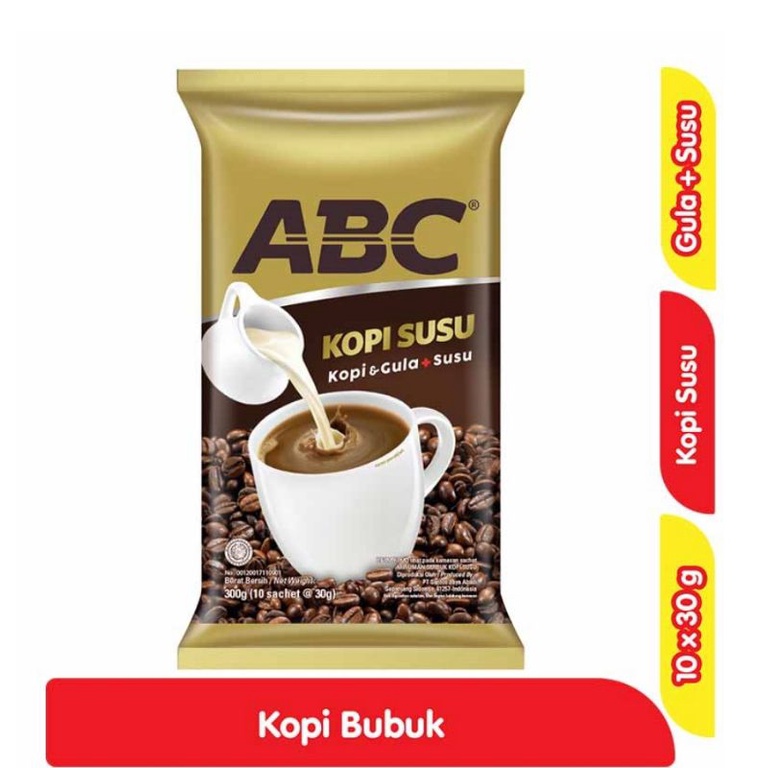 

kopi abc susu 10x30g serenceng