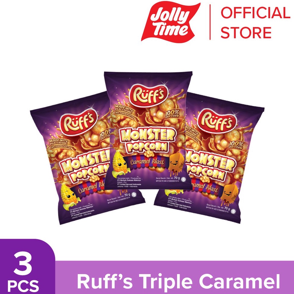 

➩Stok Banyak➾ F8WZL Ruff's Triple Caramel Popcorn P100 ➵Paling Popular