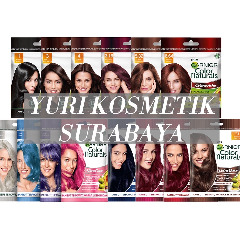 Best Produk✺ ERTJ9 ☘️Yuri Kosmetik☘️ Garnier Color Natural Sachet Semir NEW COLOR READY ! / Garnier 