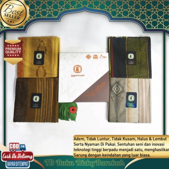 Kain Sarung Gajah Duduk Signature Dewasa Motif Alat Sholat Premium