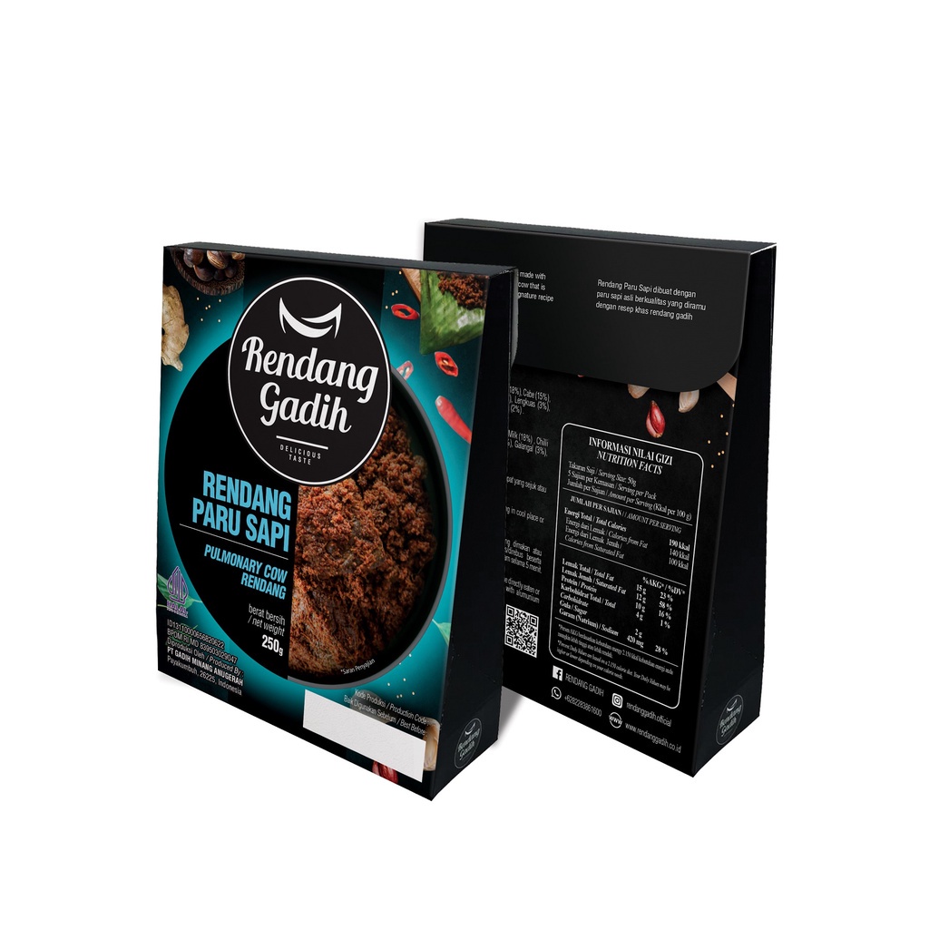 

Rendang Gadih Rendang Paru Sapi 250gr