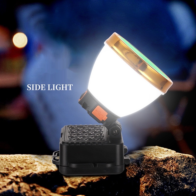 Senter Kepala 80Watt + Lampu Samping / Head Lamp Anti Air