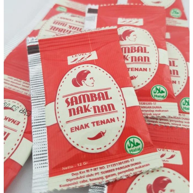 

Sambal Pedas Naknan Sachet 50pcs/pack