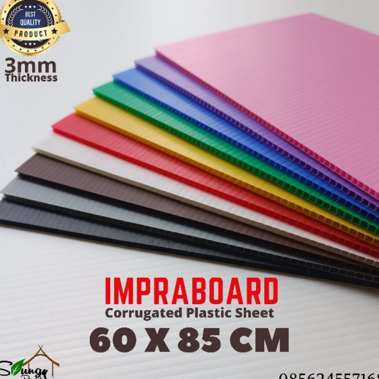 

Laris Impraboard / Inpraboard / Infraboard 3mm 60 x 85 cm A1 PP Board Art Board Best Seller FPT