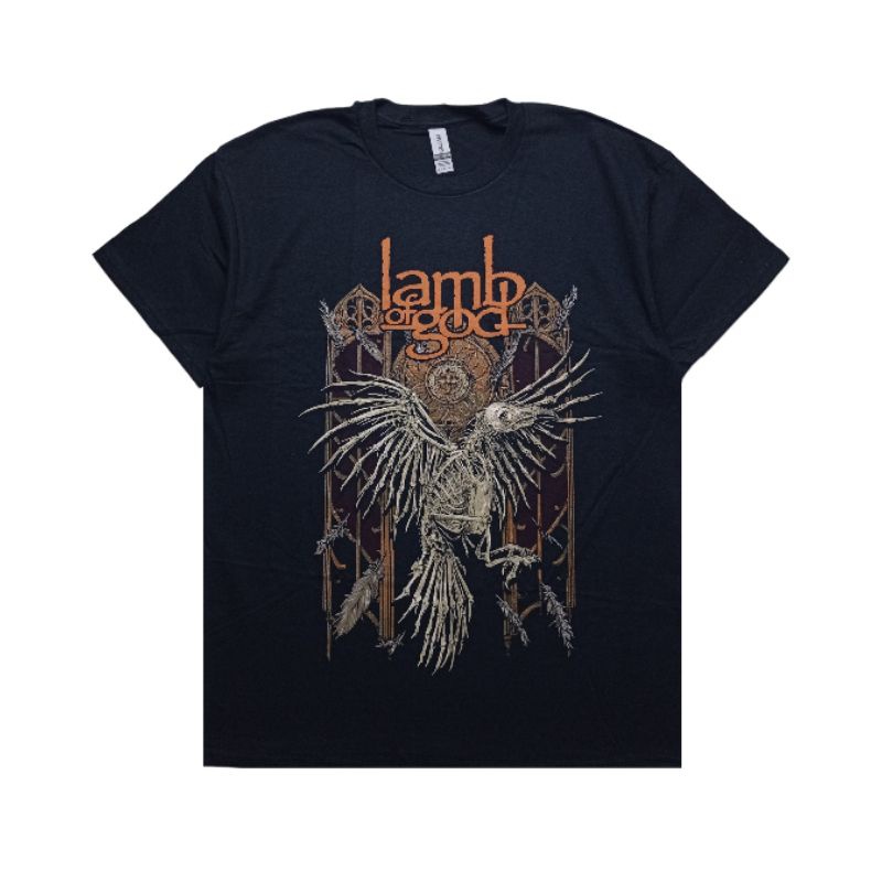 KAOS BAND ORIGINAL LAMB OF GOD - CROW OFFICIAL MUSIC MERCHANDISE ROCKOFF T-SHIRT