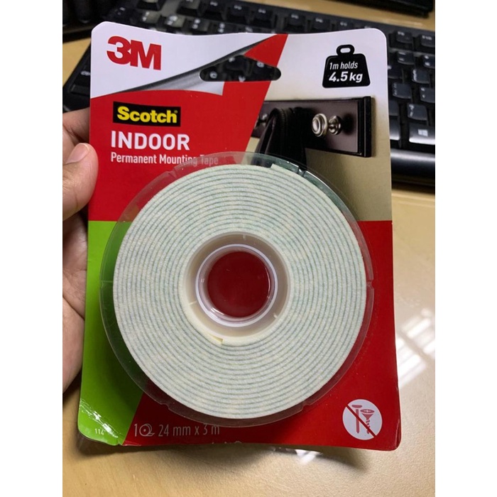 

Double Tape Mounting Scotch 24Mm X 3M 3M - Mounting 24