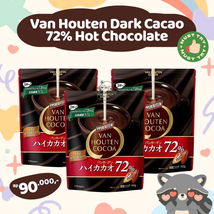 

Terlaris Van Houten Dark Cacao 72% Hot Chocolate Japan