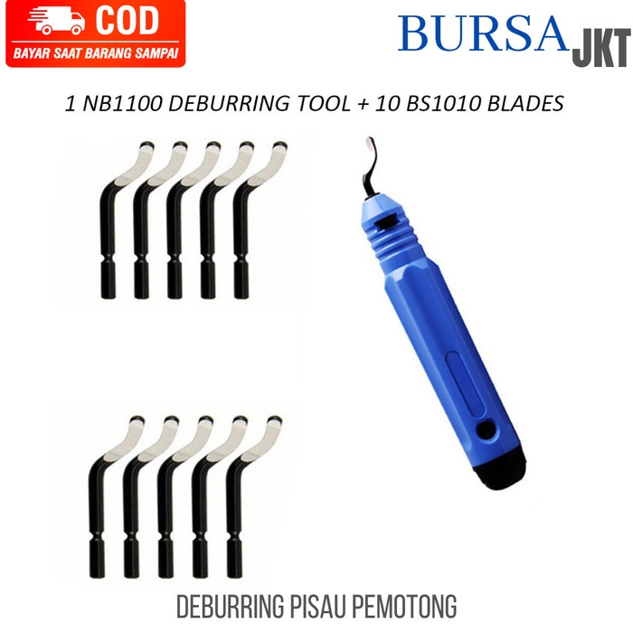 

Terlaris Deburring Tool Alat Pisau Scraper Sayat Kerok Korek Lubang + Isi Pisau