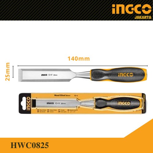 

Terlaris Pahat Kayu 1" Gg. Karet Wood Chisel Ingco Hwc0825 Cungkil Tatah Kayu