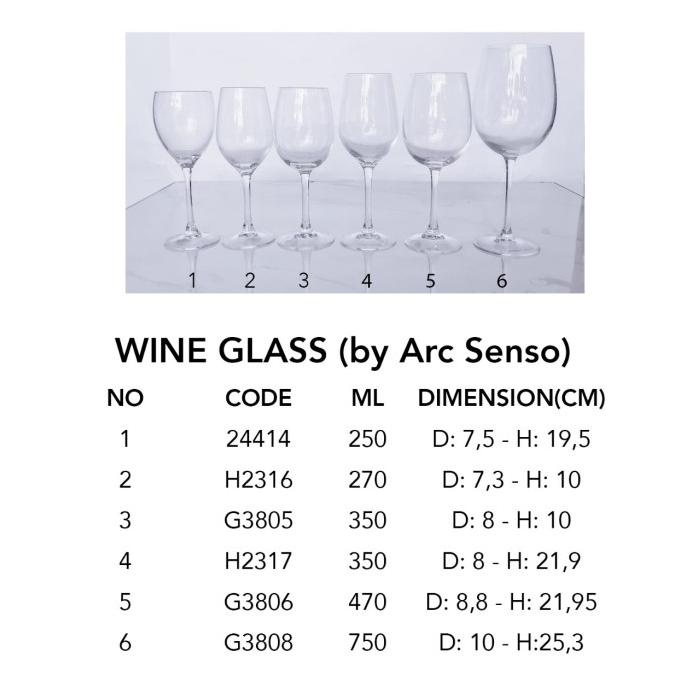 ~~~~~] WINE GLASS / GELAS WINE ARCOROC