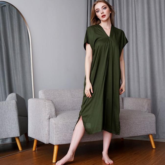 Gayalo - Daster Kaftan Polos Rayon Premium