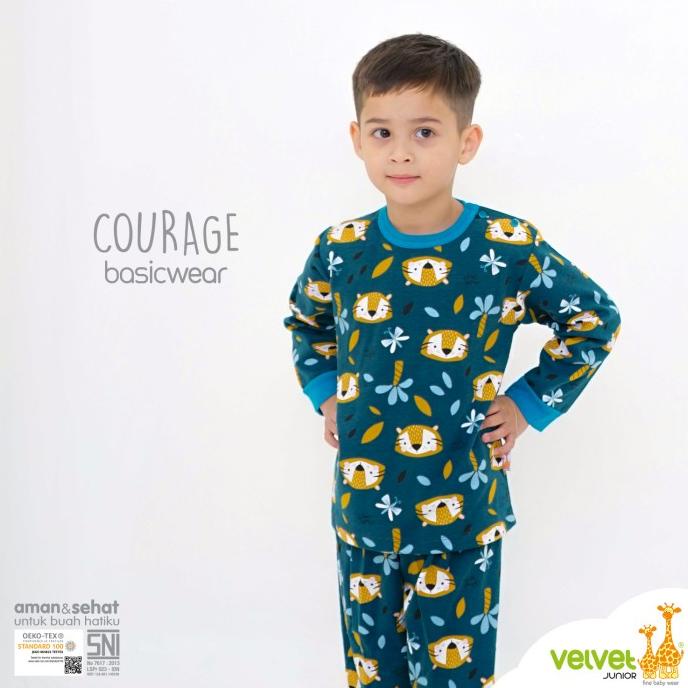 Velvet Junior Baju Anak KC Pundak Celana Panjang - Courage series