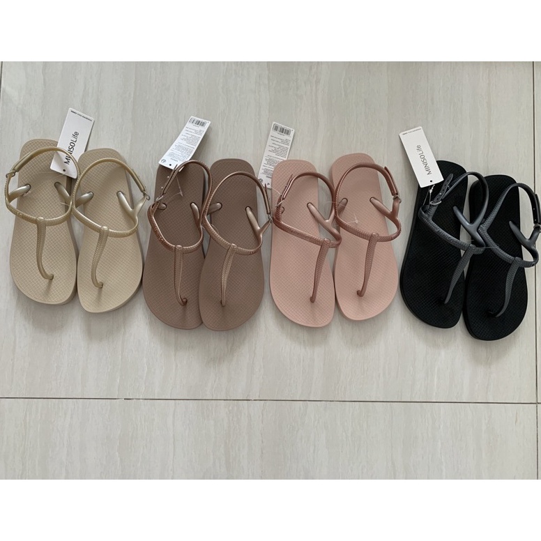 LANGSUNG ORDER. Sandal Miniso cewek Classic Series Sendal Fashion Flat