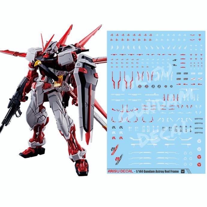 Water Slide Decal Gundam Astray Red Frame HG RG 1/144 Arisu Decal