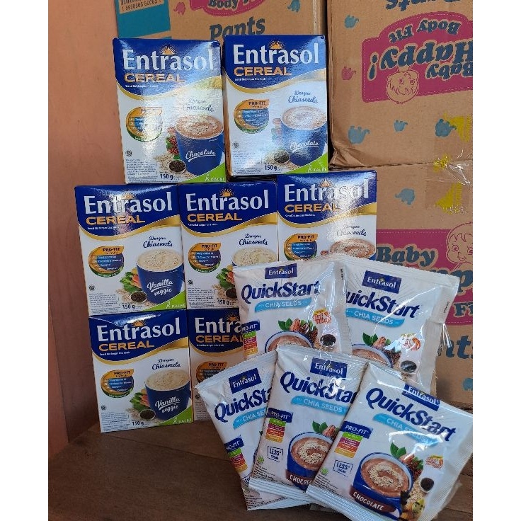 

Hanya disini entrasol Quickstart sereal box 5x30gr van/coklat free satu saset