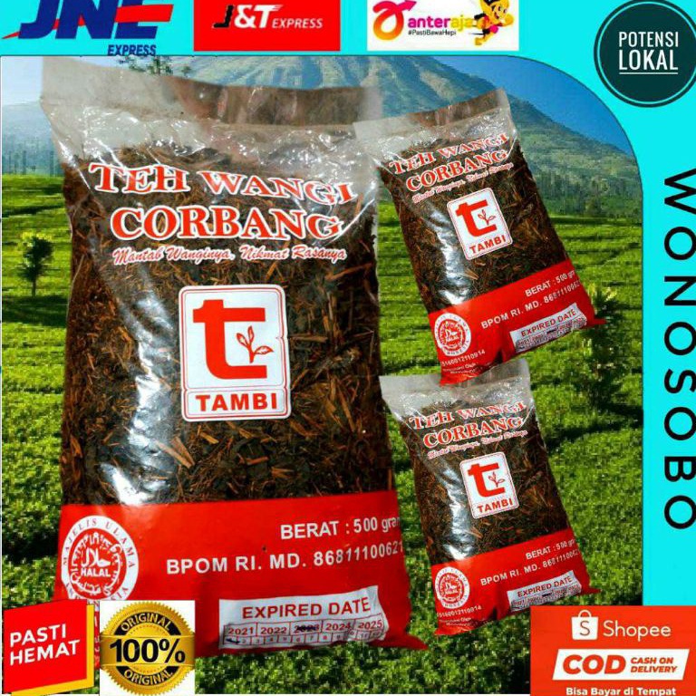 

Laku Keras TEH CORBANG WANGI | 500 Gram | Ekstra Hemat | TEH TAMBI WONOSOBO | teh tubruk berkualitas