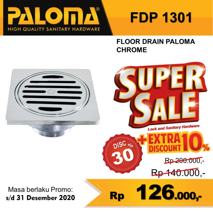 Terlaris Floor Drain Paloma Fdp1301